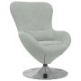 Sillón huevo Gris Claro 63 x 73 x 90 cm Terciopelo en Sillones | Comprar online en Foru.es