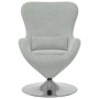 Sillón huevo Gris Claro 63 x 73 x 90 cm Terciopelo en Sillones | Comprar online en Foru.es