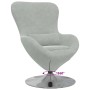 Sillón huevo Gris Claro 63 x 73 x 90 cm Terciopelo en Sillones | Comprar online en Foru.es