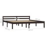 Estructura de cama madera maciza pino marrón oscuro 180x200 cm de vidaXL, Camas y somieres - Ref: Foro24-283207, Precio: 138,...