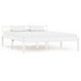 Estructura de cama de madera maciza de pino blanco 140x200 cm de vidaXL, Camas y somieres - Ref: Foro24-283187, Precio: 143,2...