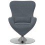 Sillón huevo Gris oscuro 63 x 73 x 90 cm Terciopelo en Sillones | Comprar online en Foru.es