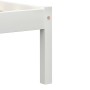 Estructura de cama de madera maciza de pino blanco 140x200 cm de vidaXL, Camas y somieres - Ref: Foro24-283187, Precio: 143,2...