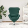 Sillón huevo Verde oscuro 63 x 73 x 90 cm Terciopelo en Sillones | Comprar online en Foru.es