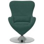 Sillón huevo Verde oscuro 63 x 73 x 90 cm Terciopelo en Sillones | Comprar online en Foru.es