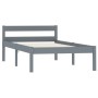 Estructura de cama de madera maciza de pino gris 100x200 cm de vidaXL, Camas y somieres - Ref: Foro24-283197, Precio: 66,99 €...