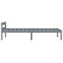 Estructura de cama de madera maciza de pino gris 100x200 cm de vidaXL, Camas y somieres - Ref: Foro24-283197, Precio: 66,99 €...