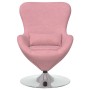 Sillón huevo Rosa 63 x 73 x 90 cm Terciopelo en Sillones | Comprar online en Foru.es
