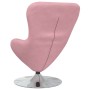 Sillón huevo Rosa 63 x 73 x 90 cm Terciopelo en Sillones | Comprar online en Foru.es