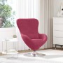 Sillón huevo Rojo vino 63 x 73 x 90 cm Terciopelo en Sillones | Comprar online en Foru.es