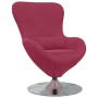 Sillón huevo Rojo vino 63 x 73 x 90 cm Terciopelo en Sillones | Comprar online en Foru.es