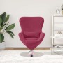 Sillón huevo Rojo vino 63 x 73 x 90 cm Terciopelo en Sillones | Comprar online en Foru.es