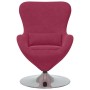 Sillón huevo Rojo vino 63 x 73 x 90 cm Terciopelo en Sillones | Comprar online en Foru.es