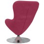 Sillón huevo Rojo vino 63 x 73 x 90 cm Terciopelo en Sillones | Comprar online en Foru.es