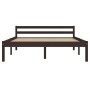 Estructura de cama madera maciza pino marrón oscuro 120x200 cm de vidaXL, Camas y somieres - Ref: Foro24-283204, Precio: 133,...