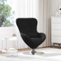 Sillón huevo Negro 63 x 73 x 90 cm Terciopelo en Sillones | Comprar online en Foru.es