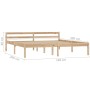 Estructura de cama de madera maciza de pino 160x200 cm de vidaXL, Camas y somieres - Ref: Foro24-283194, Precio: 115,81 €, De...
