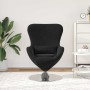 Sillón huevo Negro 63 x 73 x 90 cm Terciopelo en Sillones | Comprar online en Foru.es