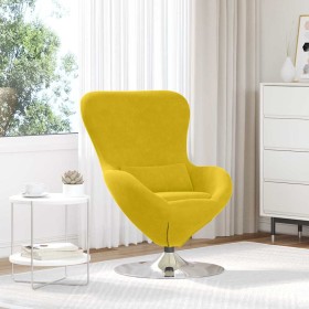 Sillón huevo Amarillo 63 x 73 x 90 cm Terciopelo en Sillones | Comprar online en Foru.es
