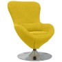 Sillón huevo Amarillo 63 x 73 x 90 cm Terciopelo en Sillones | Comprar online en Foru.es