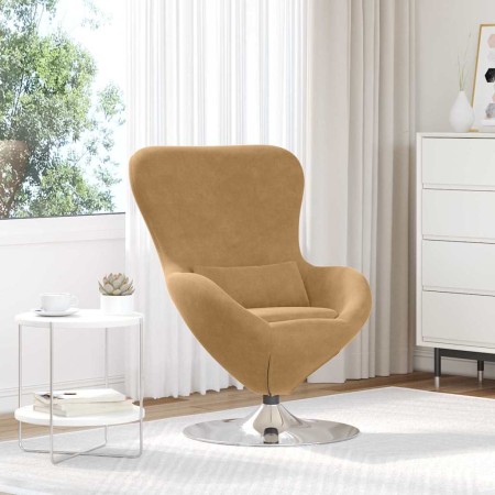 Sillón huevo Marrón 63 x 73 x 90 cm Terciopelo en Sillones | Comprar online en Foru.es