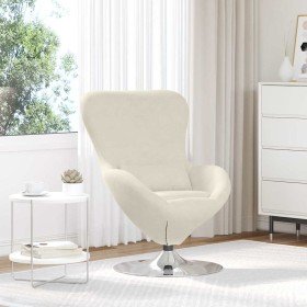 Sillón huevo Crema 63 x 73 x 90 cm Terciopelo en Sillones | Comprar online en Foru.es