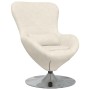 Sillón huevo Crema 63 x 73 x 90 cm Terciopelo en Sillones | Comprar online en Foru.es