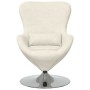 Sillón huevo Crema 63 x 73 x 90 cm Terciopelo en Sillones | Comprar online en Foru.es