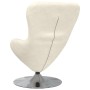 Sillón huevo Crema 63 x 73 x 90 cm Terciopelo en Sillones | Comprar online en Foru.es