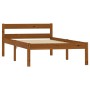 Estructura de cama madera maciza pino marrón miel 100x200 cm de vidaXL, Camas y somieres - Ref: Foro24-283209, Precio: 77,56 ...