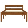 Estructura de cama madera maciza pino marrón miel 100x200 cm de vidaXL, Camas y somieres - Ref: Foro24-283209, Precio: 77,56 ...