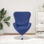 Sillón huevo Azul Policía 63 x 73 x 90 cm Terciopelo en Sillones | Comprar online en Foru.es