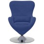 Sillón huevo Azul Policía 63 x 73 x 90 cm Terciopelo en Sillones | Comprar online en Foru.es
