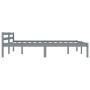 Estructura de cama de madera maciza de pino gris 160x200 cm de vidaXL, Camas y somieres - Ref: Foro24-283200, Precio: 100,64 ...
