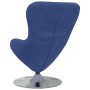 Sillón huevo Azul Policía 63 x 73 x 90 cm Terciopelo en Sillones | Comprar online en Foru.es