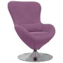 Sillón huevo Morado 63 x 73 x 90 cm Terciopelo en Sillones | Comprar online en Foru.es