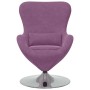 Sillón huevo Morado 63 x 73 x 90 cm Terciopelo en Sillones | Comprar online en Foru.es
