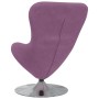 Sillón huevo Morado 63 x 73 x 90 cm Terciopelo en Sillones | Comprar online en Foru.es
