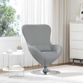 Sillón huevo Gris Claro 63 x 73 x 90 cm tela en Sillones | Comprar online en Foru.es