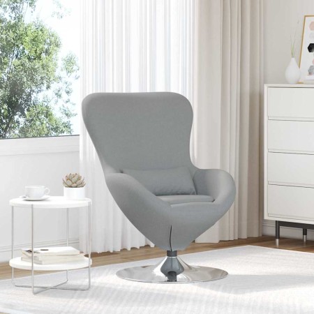 Sillón huevo Gris Claro 63 x 73 x 90 cm tela en Sillones | Comprar online en Foru.es