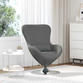 Sillón huevo Gris oscuro 63 x 73 x 90 cm tela en Sillones | Comprar online en Foru.es