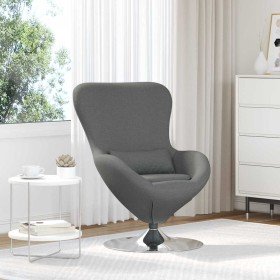Sillón huevo Gris oscuro 63 x 73 x 90 cm tela en Sillones | Comprar online en Foru.es