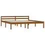 Honey brown pine solid wood bed frame 180x200 cm by vidaXL, Beds and slatted bases - Ref: Foro24-283213, Price: 150,22 €, Dis...