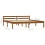 Honey brown pine solid wood bed frame 180x200 cm by vidaXL, Beds and slatted bases - Ref: Foro24-283213, Price: 150,22 €, Dis...