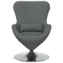 Sillón huevo Gris oscuro 63 x 73 x 90 cm tela en Sillones | Comprar online en Foru.es