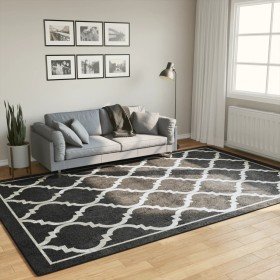 Alfombra lavable antideslizante negro y blanco 190x300 cm en Alfombras | Comprar online en Foru.es