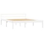 Estructura de cama de madera maciza de pino blanco 120x200 cm de vidaXL, Camas y somieres - Ref: Foro24-283186, Precio: 136,5...