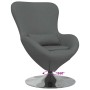 Sillón huevo Gris oscuro 63 x 73 x 90 cm tela en Sillones | Comprar online en Foru.es