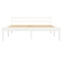 Estructura de cama de madera maciza de pino blanco 120x200 cm de vidaXL, Camas y somieres - Ref: Foro24-283186, Precio: 136,5...