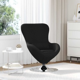 Sillón huevo Negro 63 x 73 x 90 cm tela en Sillones | Comprar online en Foru.es